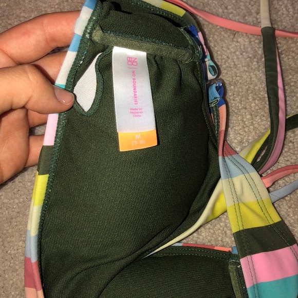 multi color bathing suit top - Picture 2 of 2